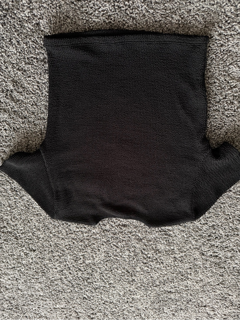 Zara Textured Black Short Sleeve Blouse Keyhole Neck Top Size M NWOT - Picture 9 of 10